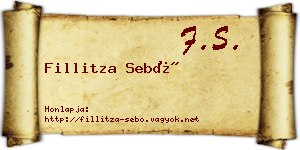 Fillitza Sebő névjegykártya